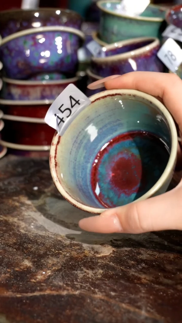 摆件精品窑变钧瓷茶器