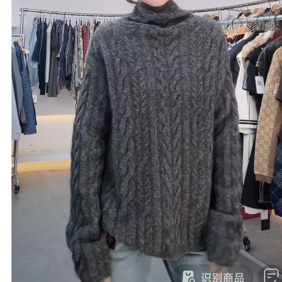 未使用 MaxMara 羊毛高领毛衣/M