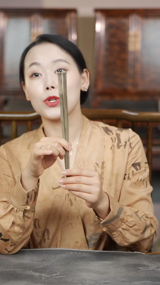 金丝楠阴沉木手作原木筷子