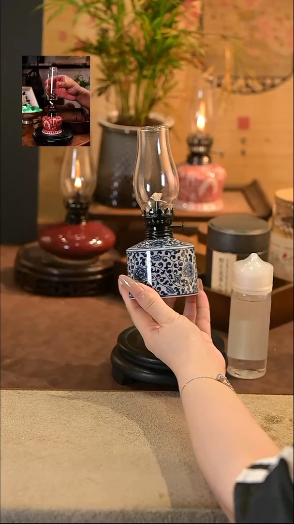 景德镇陶瓷香薰灯摆件
