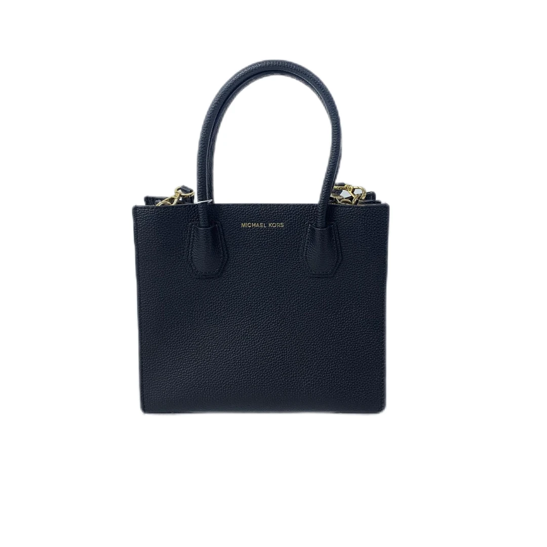 95新 MICHAEL KORS/迈克高仕 MK黑色全皮手提斜挎包 SH-30027-A