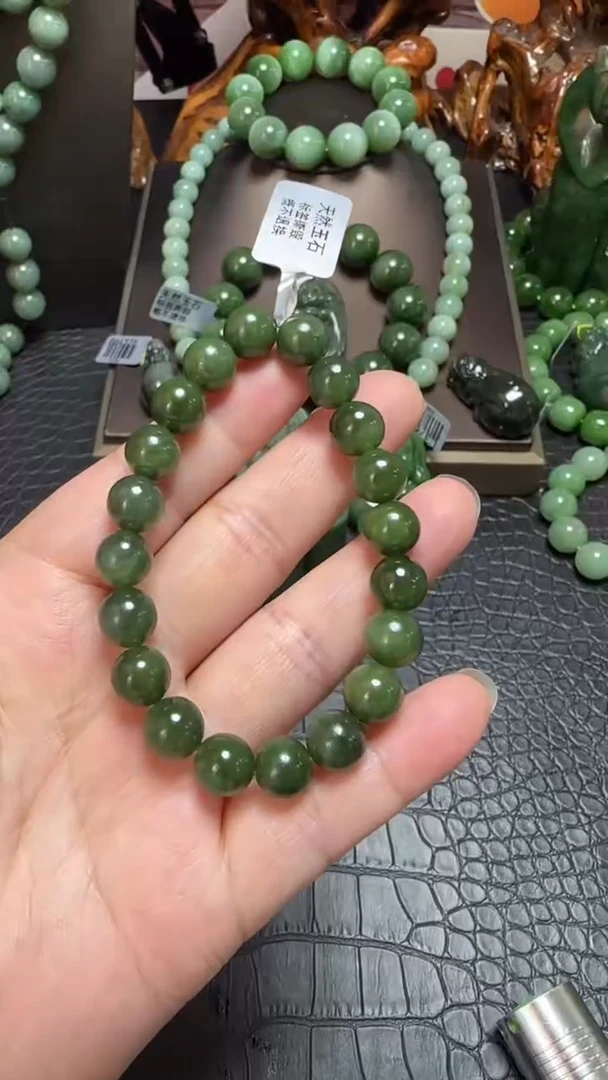 【闪购商品】和田玉（碧玉）手串未镶嵌手串
