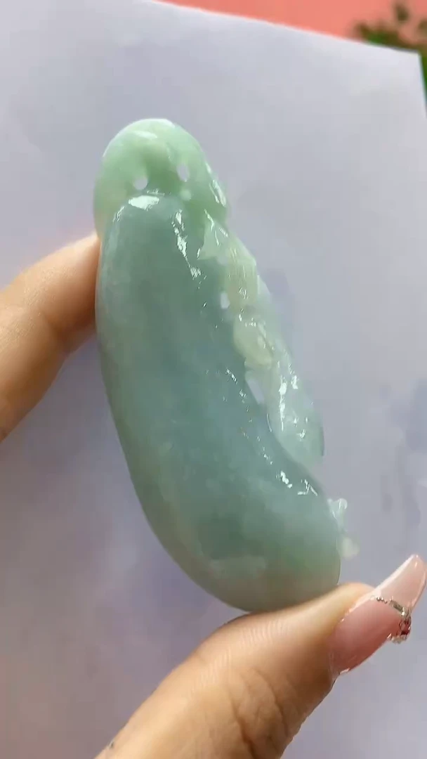 未镶嵌定制翡翠4688ty-毛货挂件60