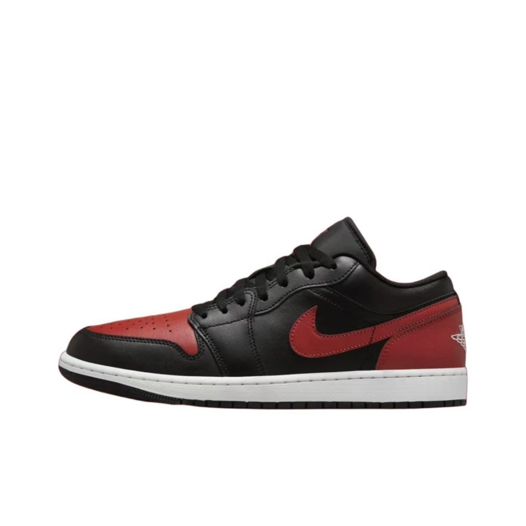Jordan Air Jordan 1 Low “Bred”舒适百搭 篮球鞋 男款 553558067