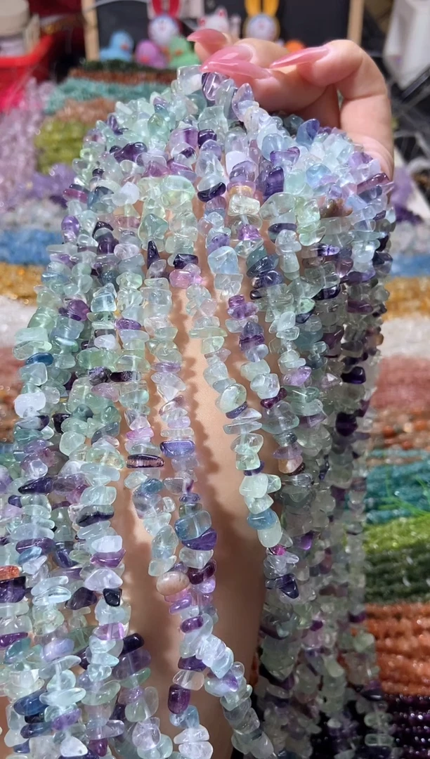 水晶珠宝半成品未镶嵌浅萤