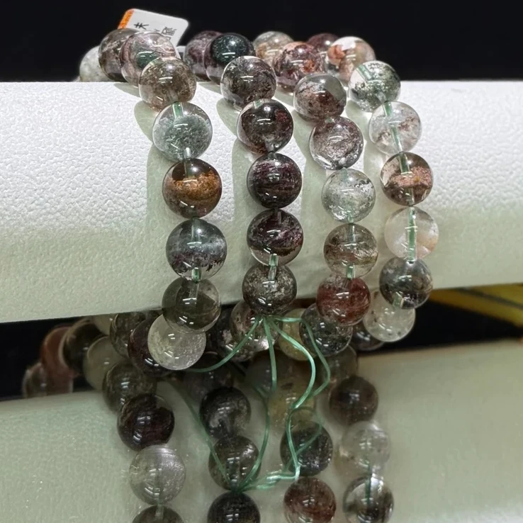 S118轻奢珠宝天然水晶幽灵水晶透体天然日常单圈女 手链多样性发1