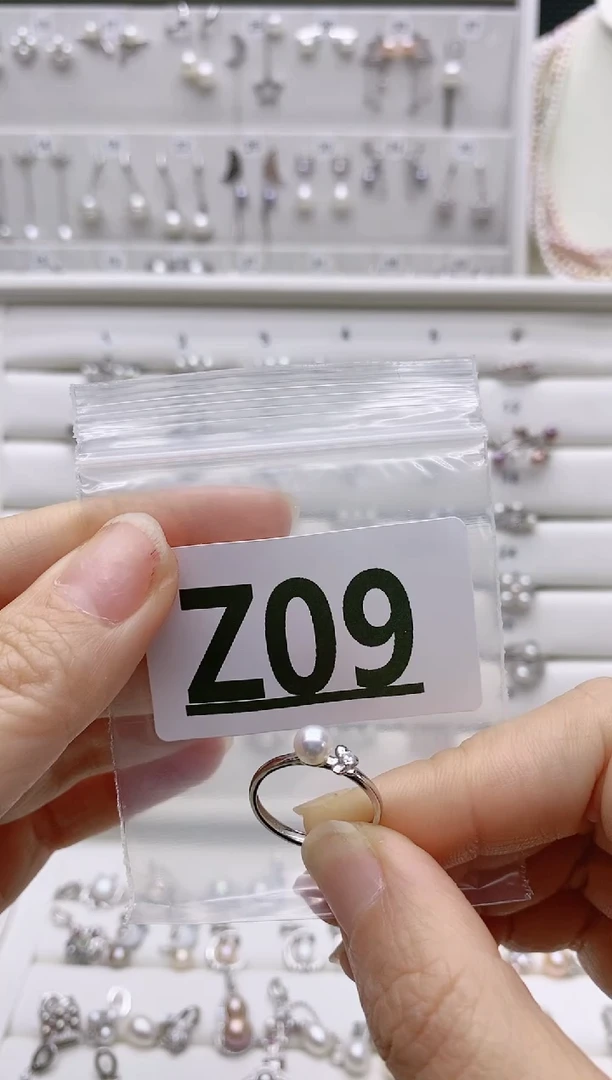 银S925镶嵌无淡水珍珠霜*沫Z09