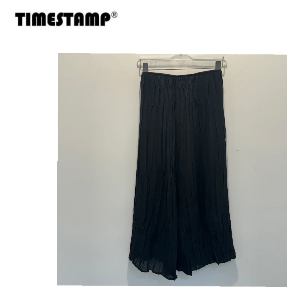 【TIMESTAMP】2025/684163早春新款时尚简约褶皱半身裙