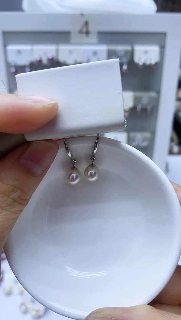 【闪购商品】淡水珍珠耳饰银S925镶嵌191