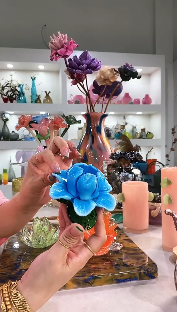 慕忆家手作琉璃花瓶