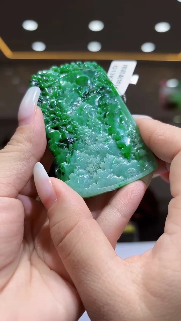 未镶嵌定制翡翠33/1130/C/山水
