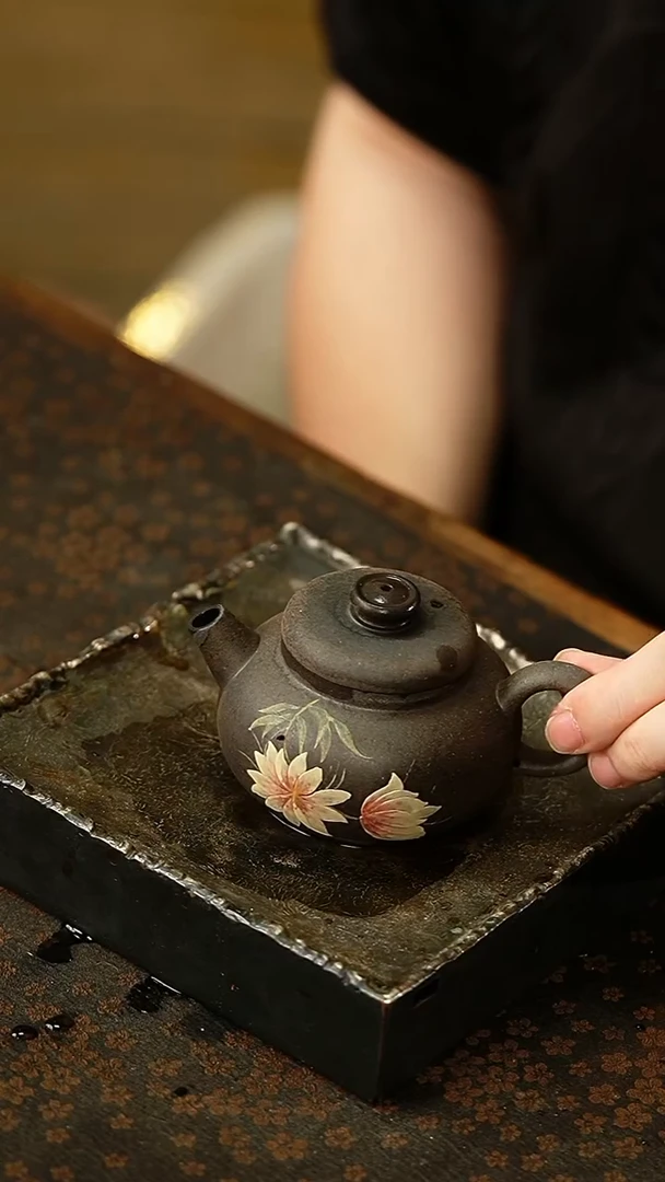 茶杯紫砂上**水20号紫砂柴烧