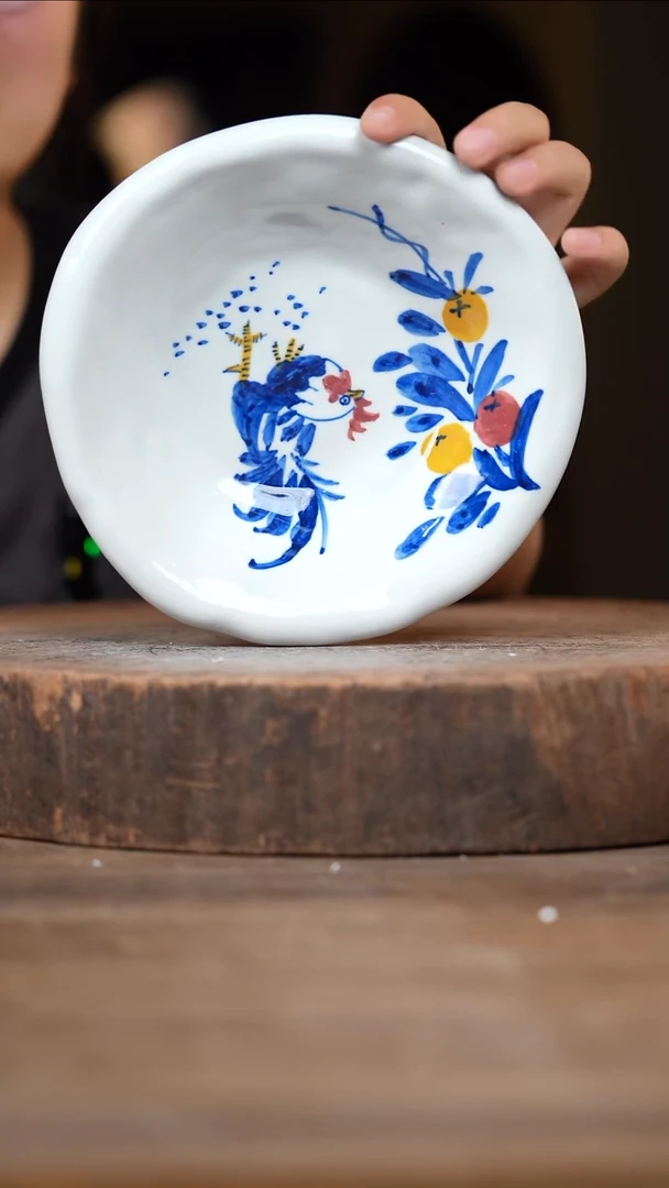 瓷片景德镇高温釉下彩（食品级）