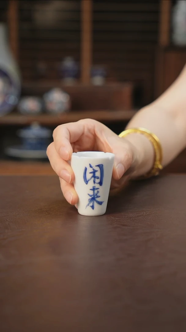 杯景德镇陶瓷杯碗柴烧多人F6