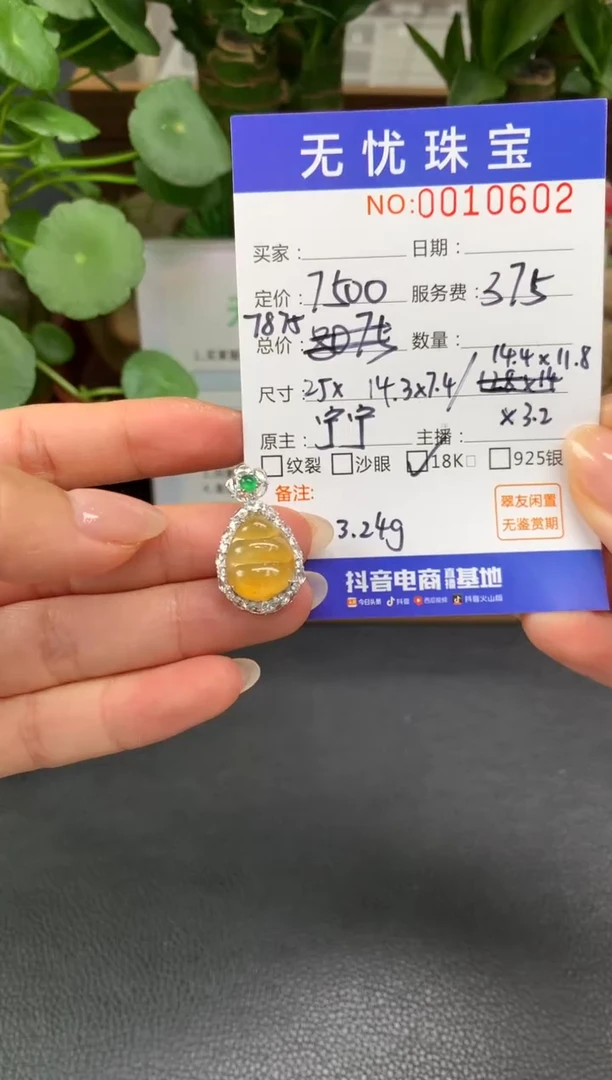 18K金镶嵌定制翡翠有**娘Z259