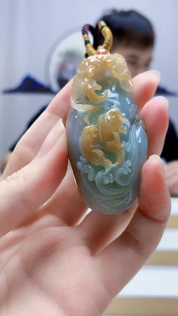未镶嵌定制翡翠岭**具4868zm-毛货挂件84