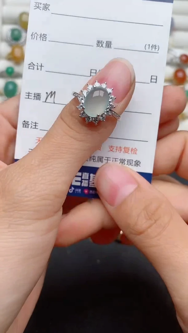 【闪购商品】翡翠戒指银S925镶嵌...........