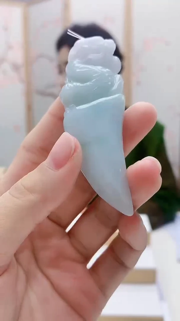 未镶嵌定制翡翠4829lr-毛货挂件28