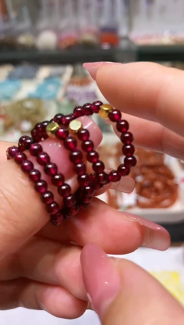 未镶嵌戒指石榴石多样性发其一