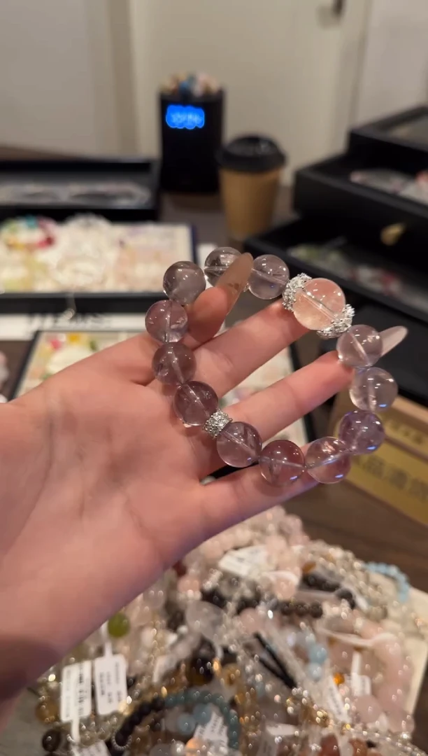 水晶手链合金紫水晶x01