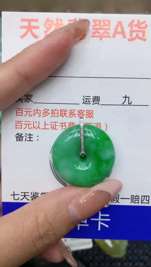 【闪购商品】翡翠颈饰18K金镶嵌111111111