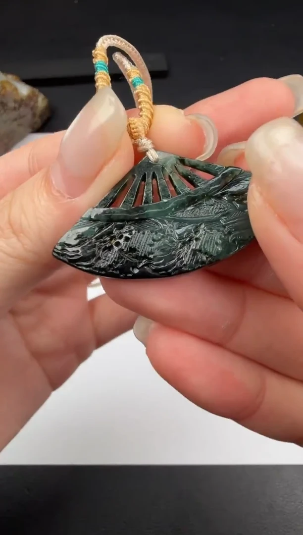 吊坠(不含链)未镶嵌翡翠翡翠饰品-7