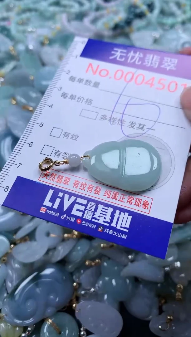 翡翠未镶嵌吊坠(不含链)4501