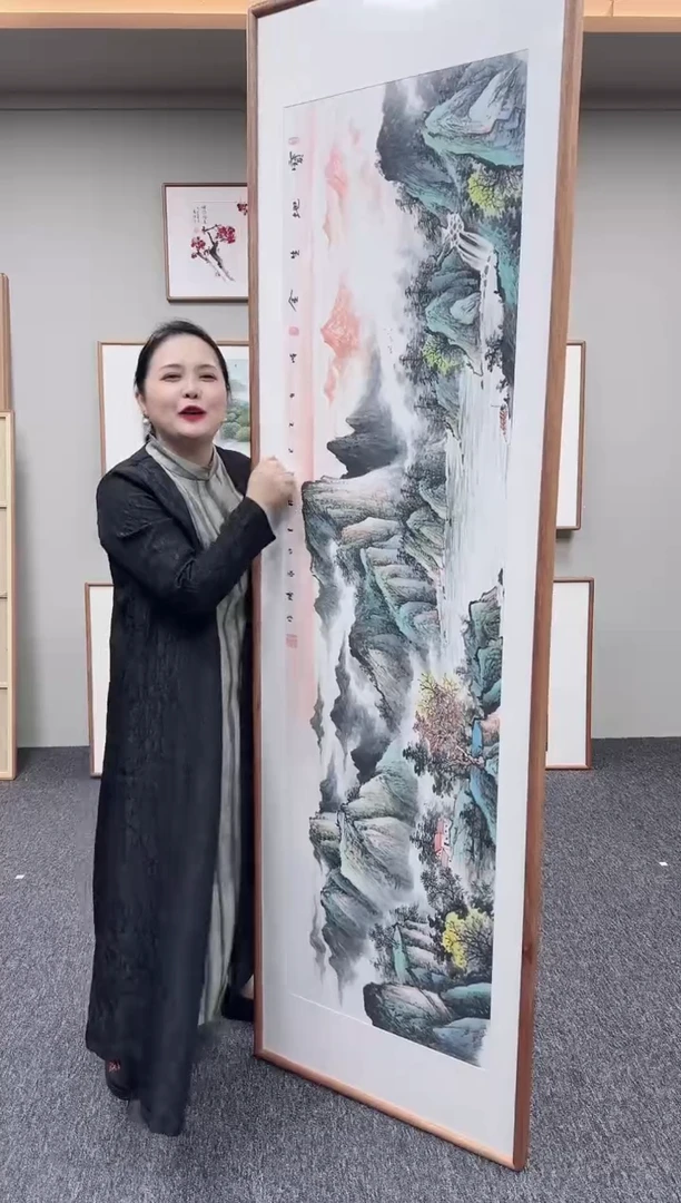 国画宝地生金210*60卢永胜