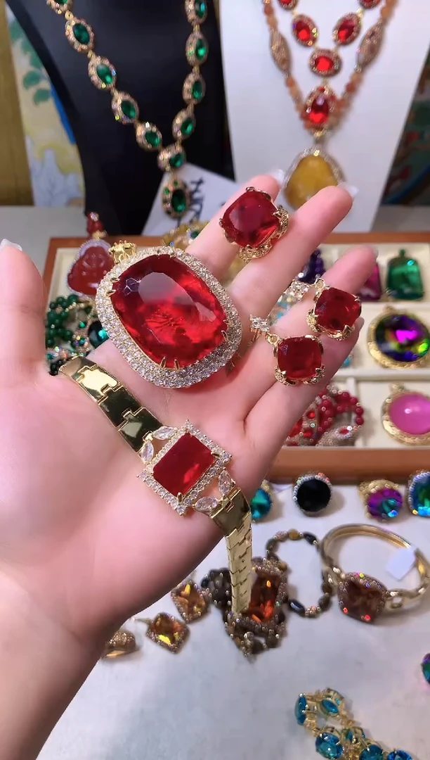 纯铜大理石红色奢华套装