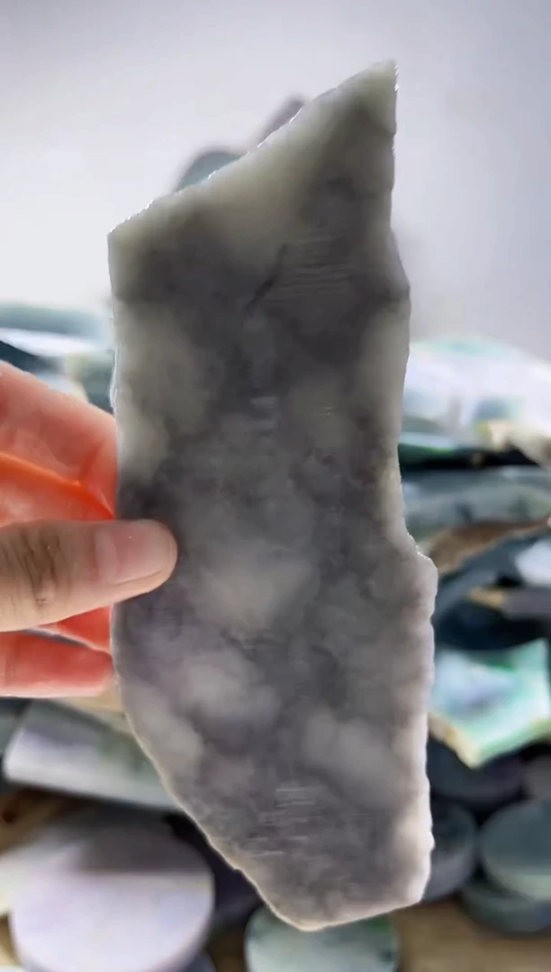 翡翠裸石缅甸翡翠A货柠3723