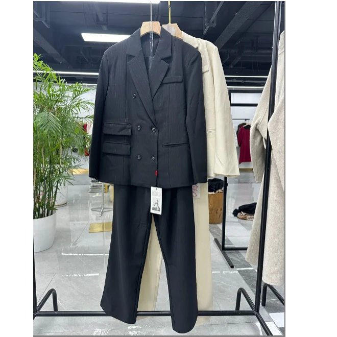 秋冬季潮流设计感藏青色西装外套3056Q