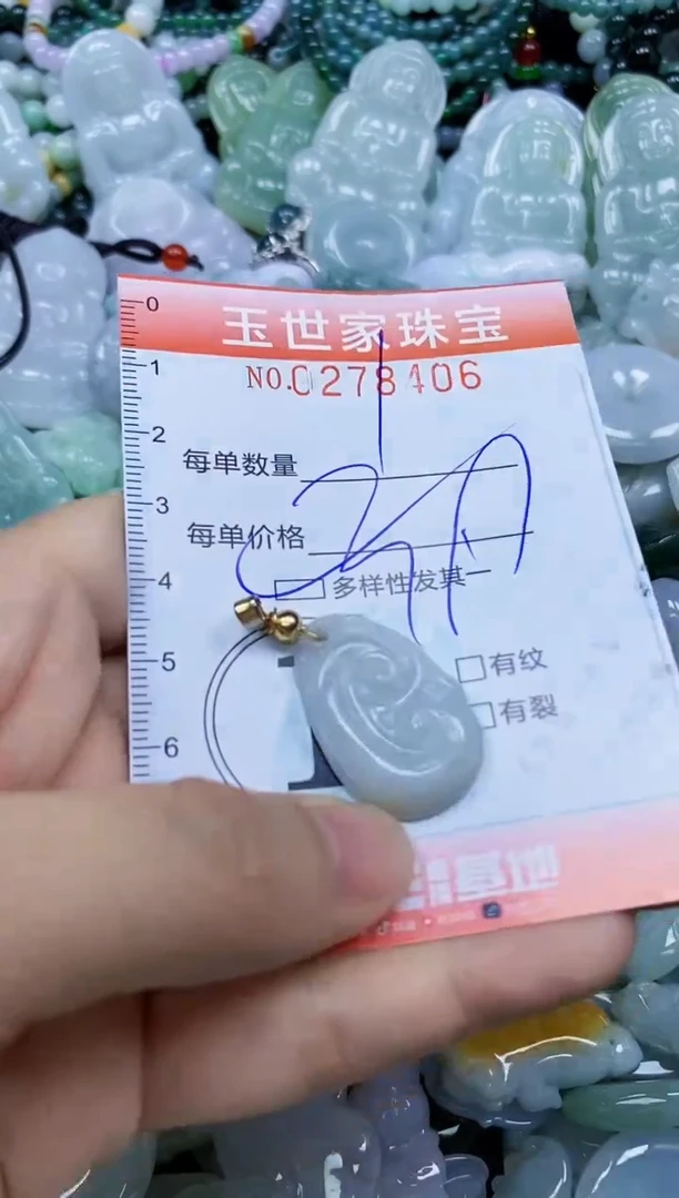 翡翠未镶嵌颈饰闪购0278406多样性发其一