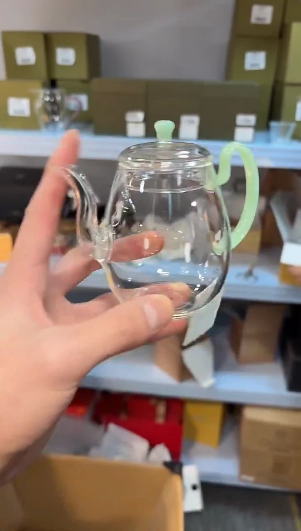 【闪购商品】孤品包装微瑕禾器-灵雀壶-浅玉色