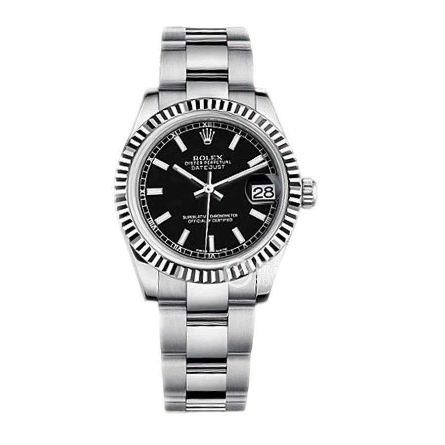 99新 Rolex/劳力士 日志系列31盘钢带黑盘178274-0034