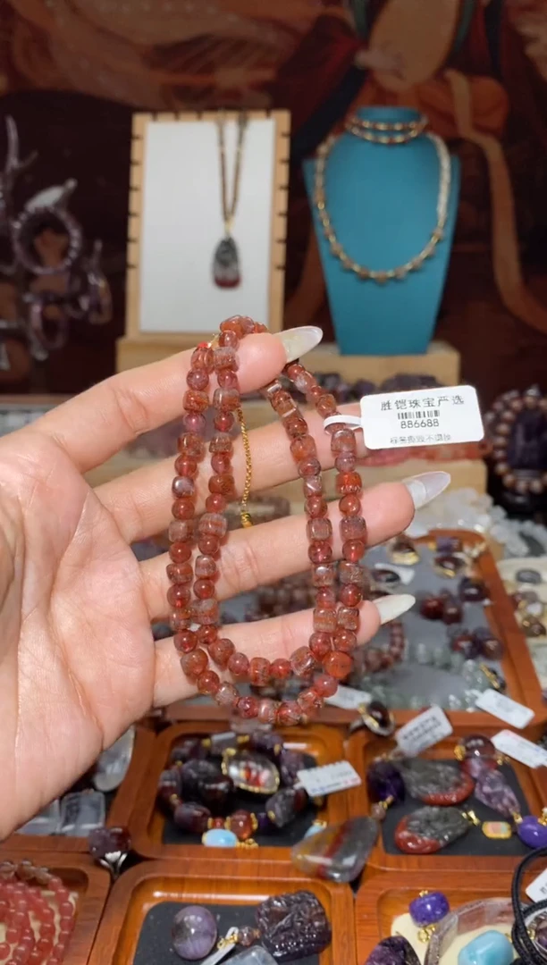 【闪购商品】水晶项链未镶嵌红极光