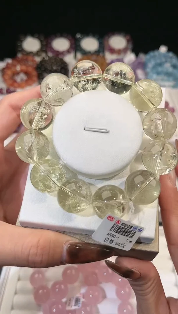 【闪购商品】水晶手链未镶嵌多样性发一竹叶青