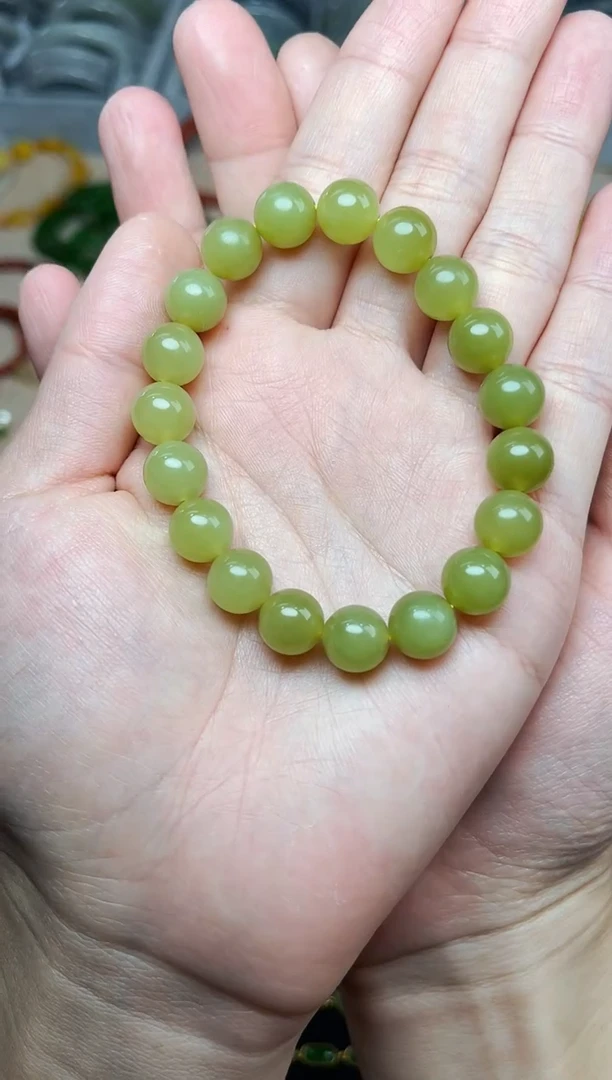 手串未镶嵌和田玉黄口手串06