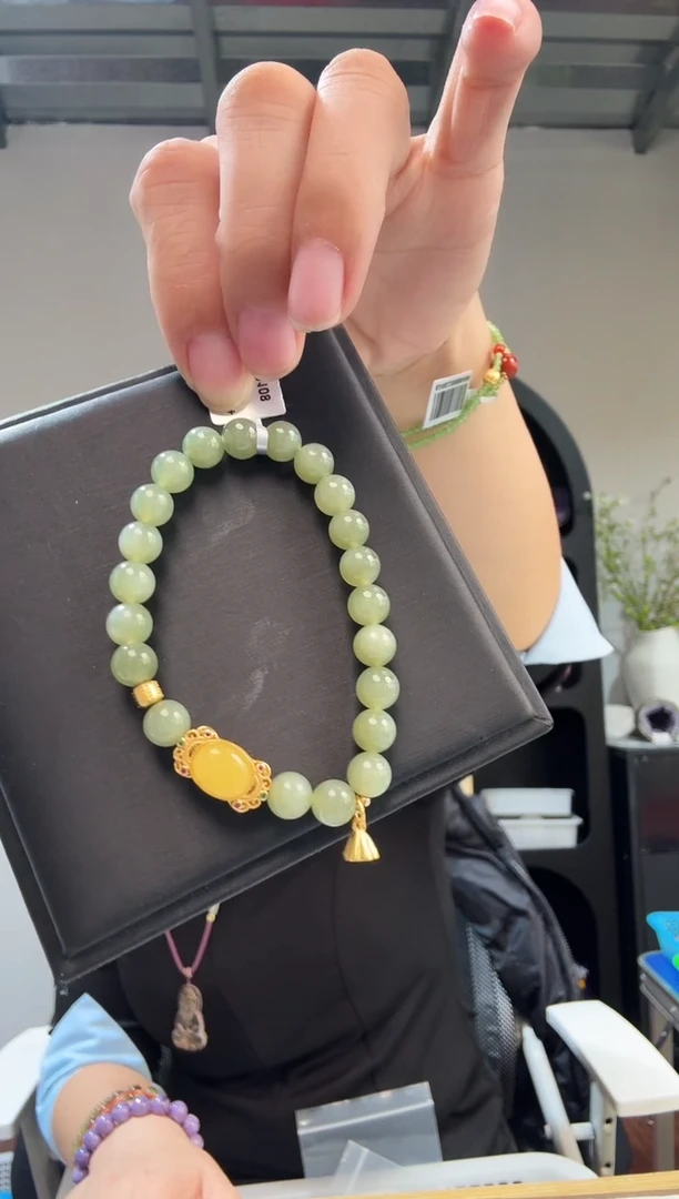 未镶嵌手链和田玉优0137 约7mm