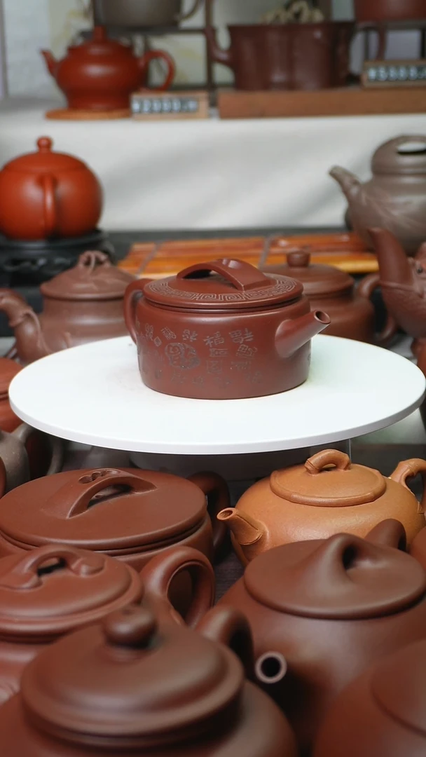 茶壶紫砂乘**浪腾兴紫砂全手工汉瓦壶
