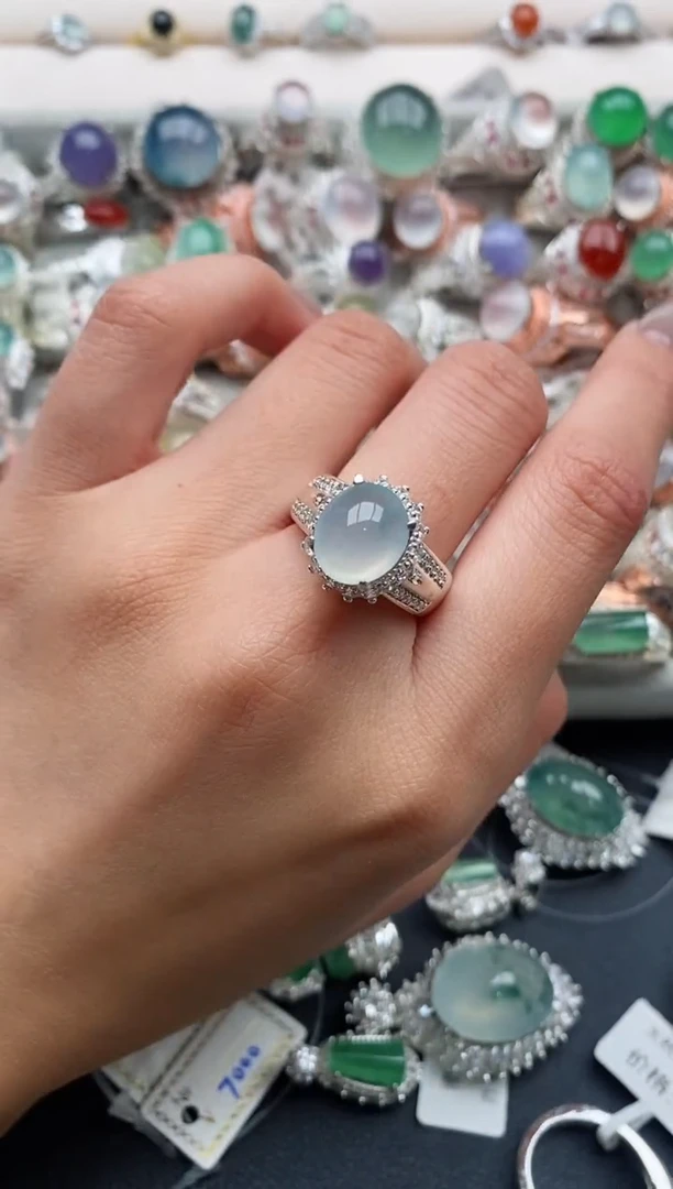 未镶嵌戒指翡翠6666666+7