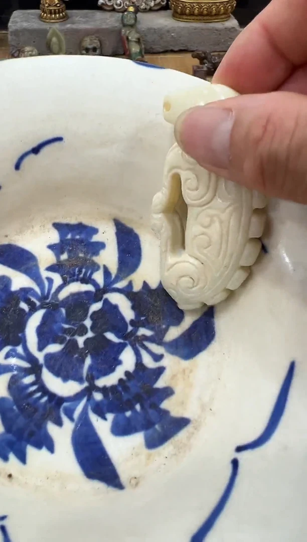 瓷片手工，手绘，陶瓷