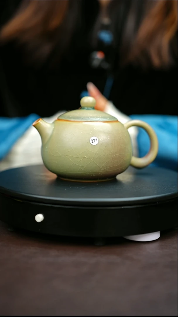 271#原矿钧瓷炉钧釉西施壶