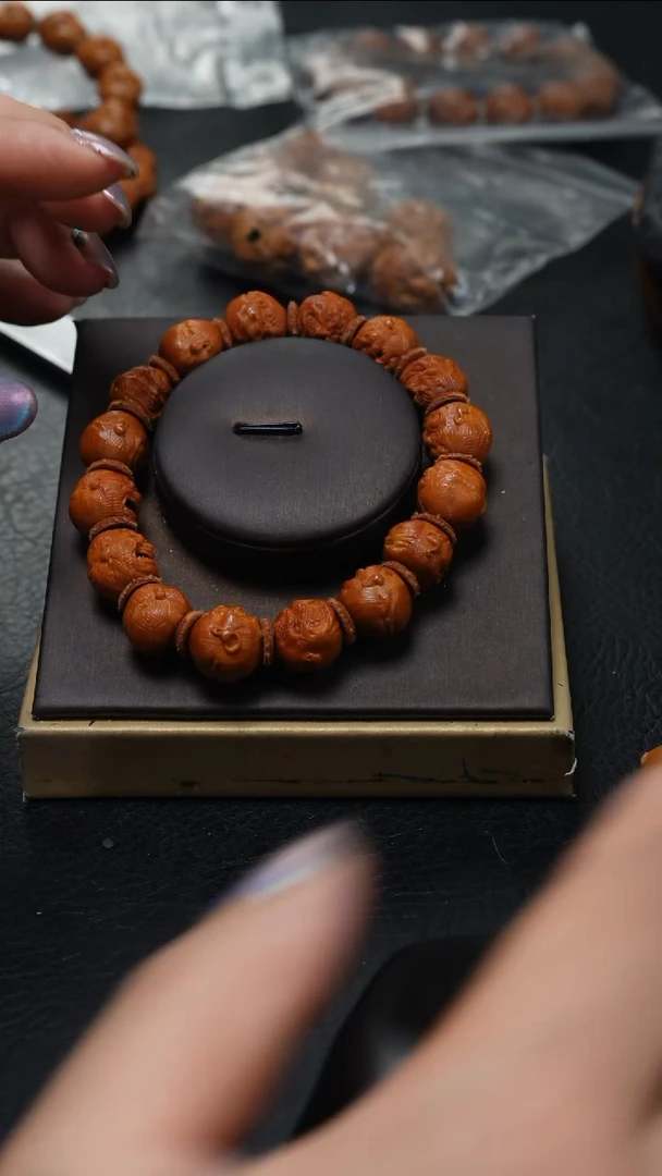 橄榄核手串/手链鱼子精品核雕