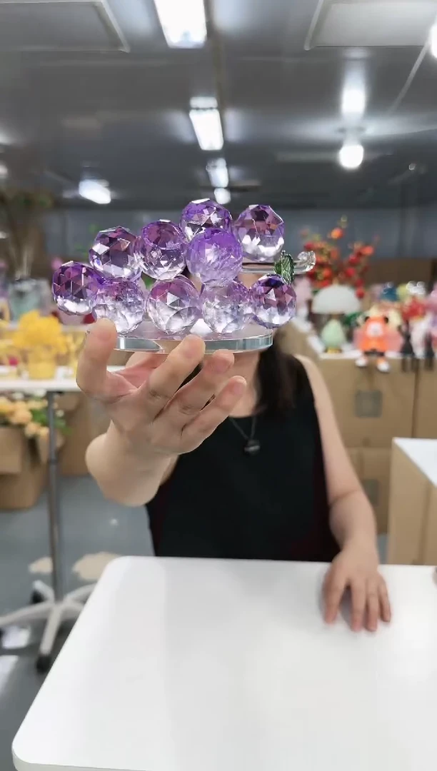 花间集水晶琉璃摆设    葡萄