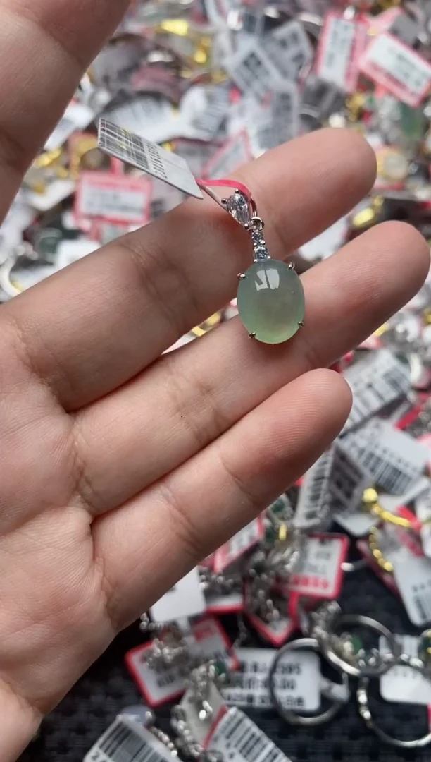 【闪购商品】翡翠戒指银S925镶嵌44444---2