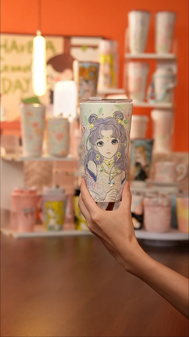 景德镇手工手绘文创陶瓷杯