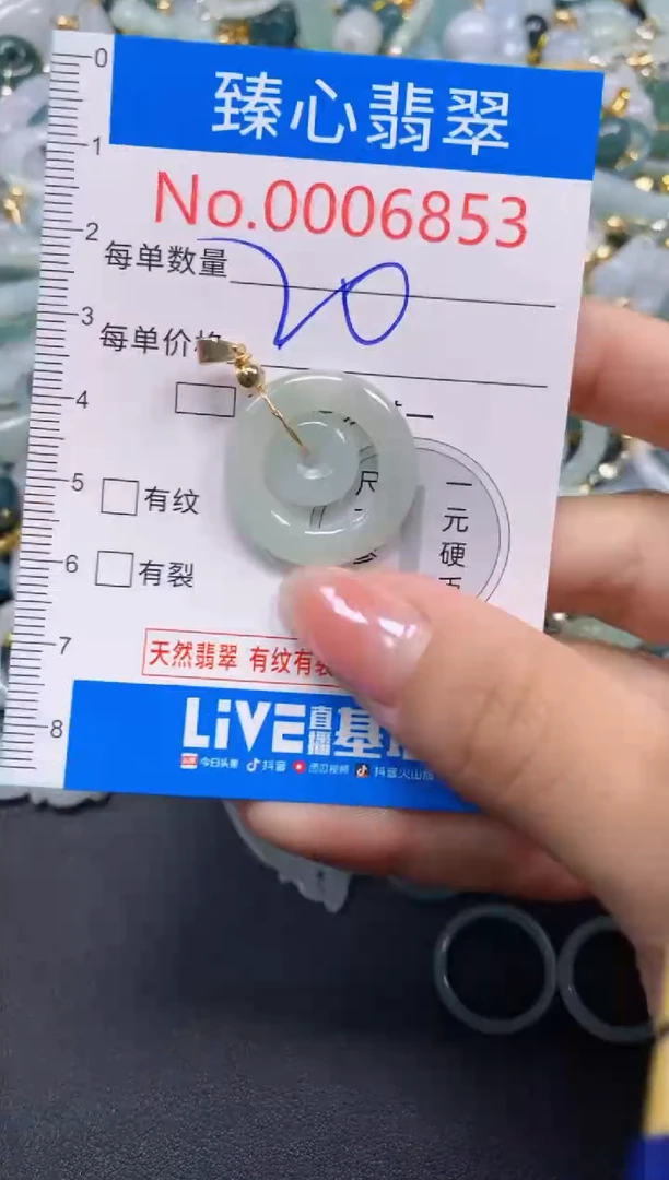 吊坠(不含链)未镶嵌翡翠6853