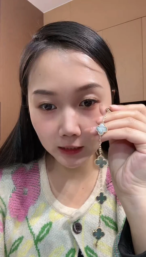 【闪购商品】贝壳（贝母）手链18K金镶嵌灰色k黄，五花手链GHJ