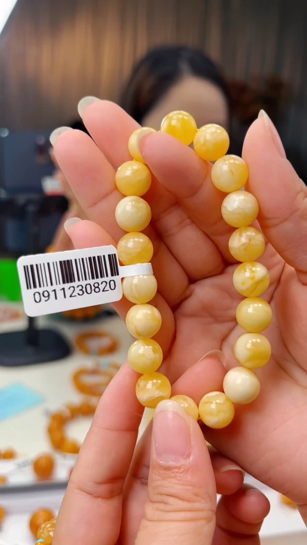 手链琥珀未镶嵌9mm手串