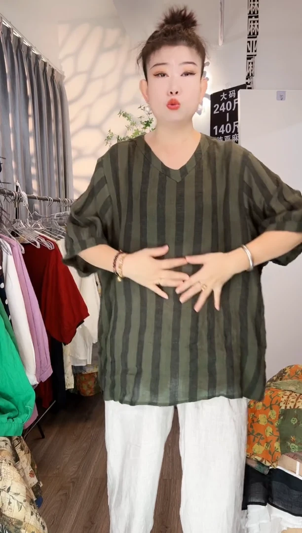 亚麻大码女装系列。